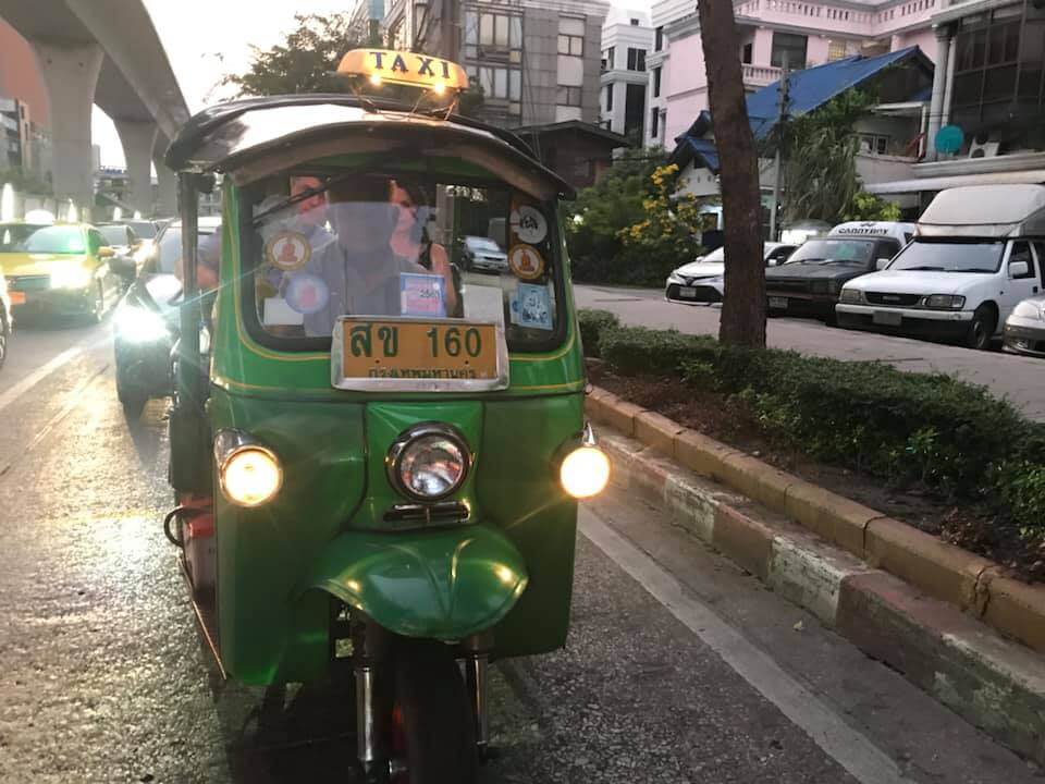 Green tuk tuk took us on an amazing night tour of Bangkok.
